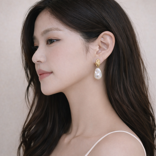 Pearl Mission Sculptural Baroque Pearl Earrings