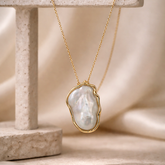 Pearl Mission Greta Metal Long Chain Necklace